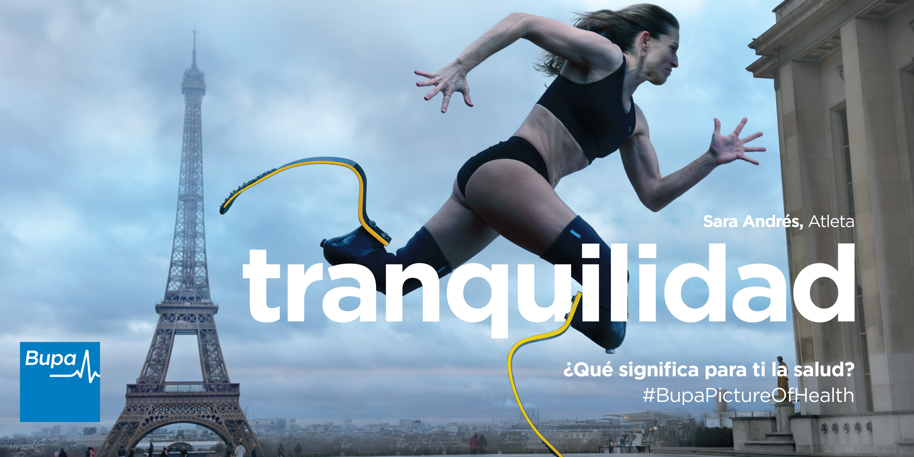 Sara Andrés, atleta, dice que para ella la salud significa tranquilidad.