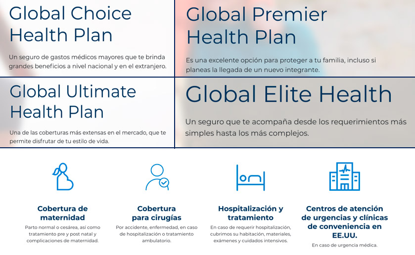   Global Health Plans para embarazo Bupa Salud