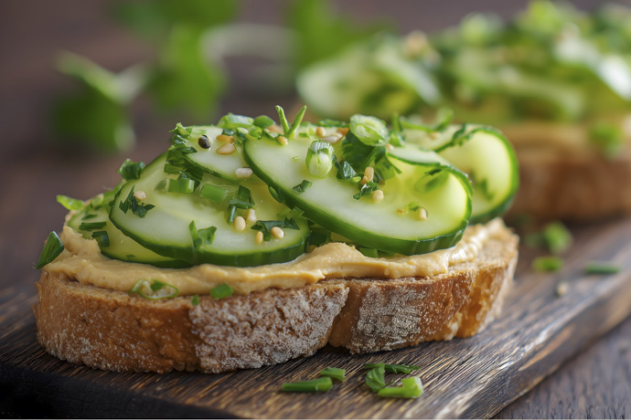 Ejemplo de receta para comer pepino.