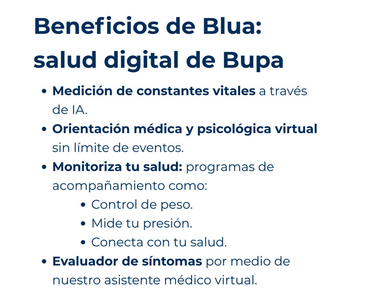 beneficios de blua salud digital de bupa
