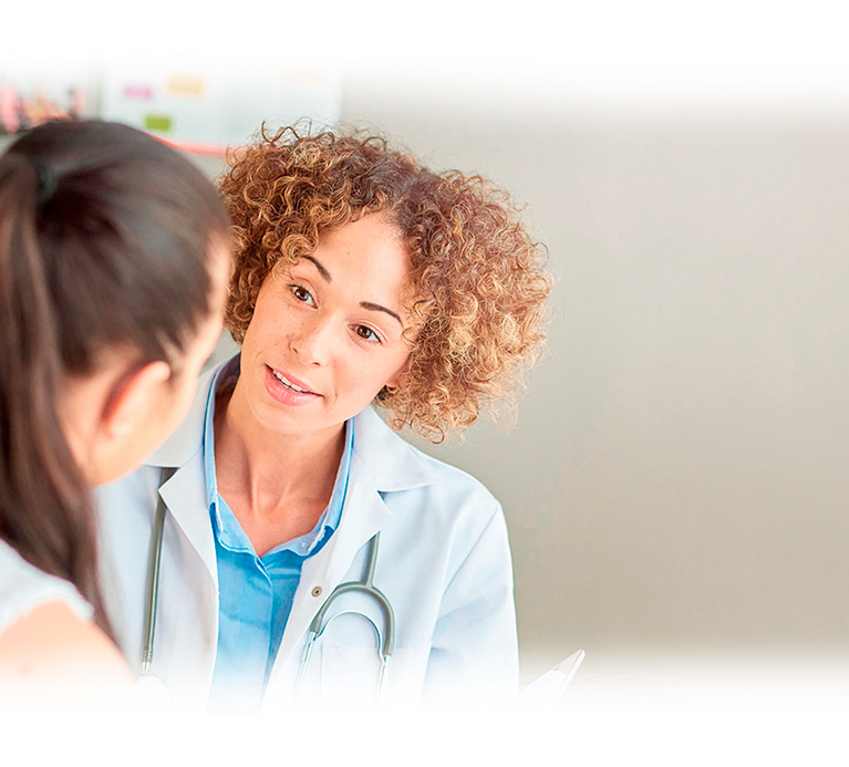 Panciente y doctora