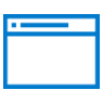 Icono ventana de navegación de un computador